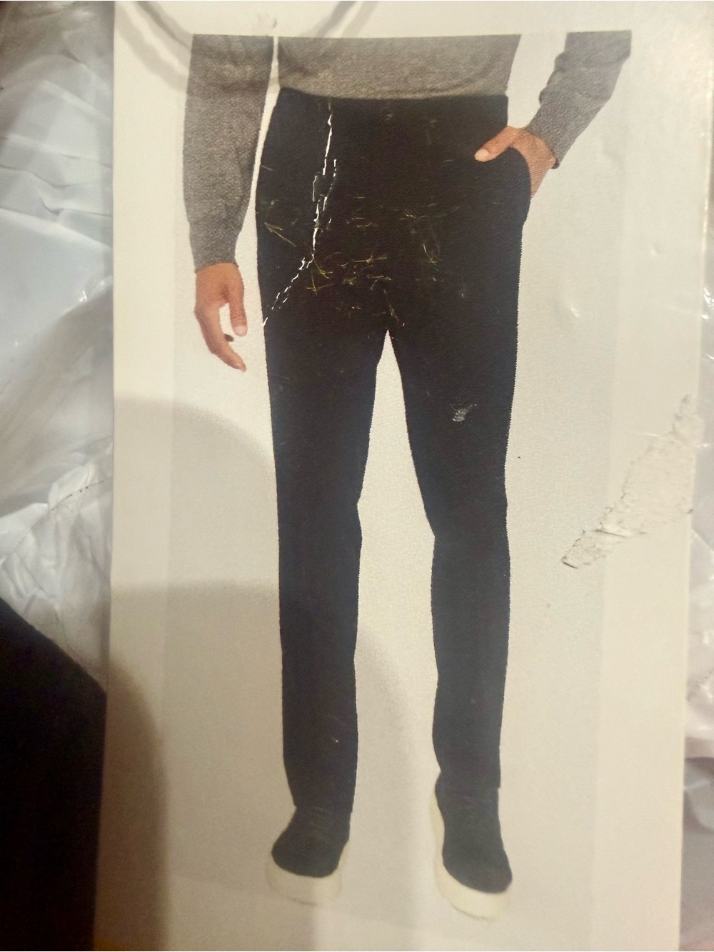 NWT Robert Graham Men's Navy Blue Stretch Performance Dress Pants 32x30 - Picture 4 of 5